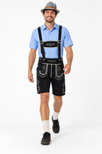 Men´s Oktoberfest Lederhosen Set - Shirt,Shorts & Hat
