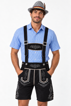 Men´s Oktoberfest Lederhosen Set - Shirt,Shorts & Hat