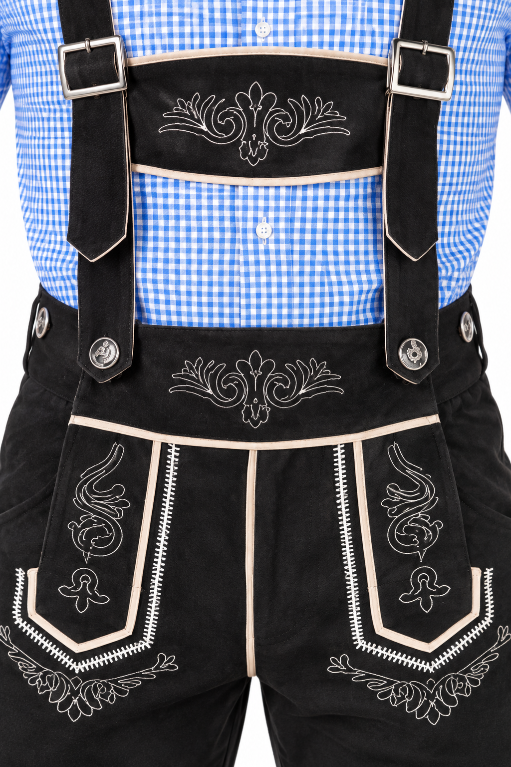 Men´s Oktoberfest Lederhosen Set - Shirt,Shorts & Hat