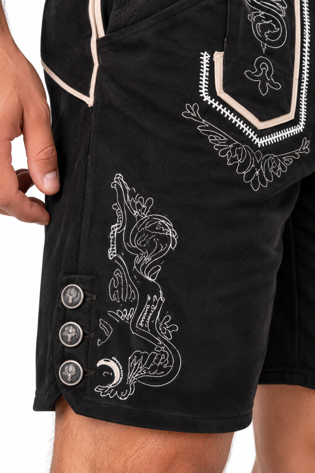 Men´s Oktoberfest Lederhosen Set - Shirt,Shorts & Hat