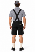 Men´s Oktoberfest Lederhosen Set - Shirt,Shorts & Hat