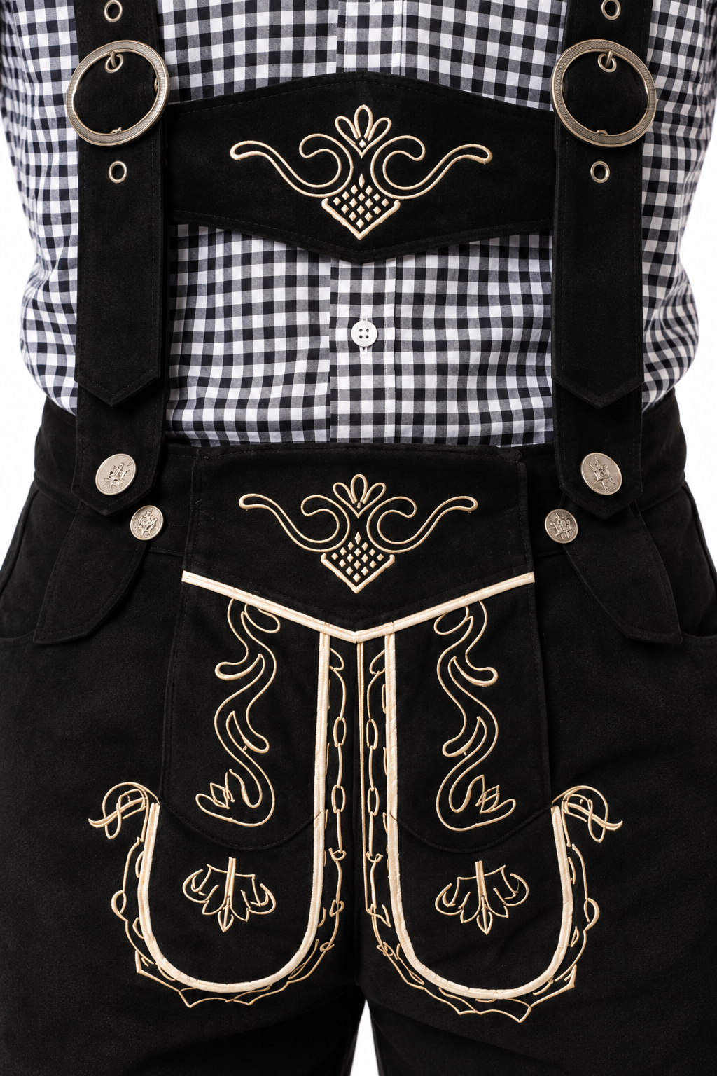 Men´s Oktoberfest Lederhosen Set - Shirt,Shorts & Hat