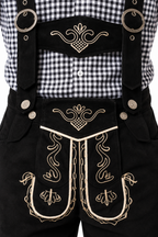 Men´s Oktoberfest Lederhosen Set - Shirt,Shorts & Hat