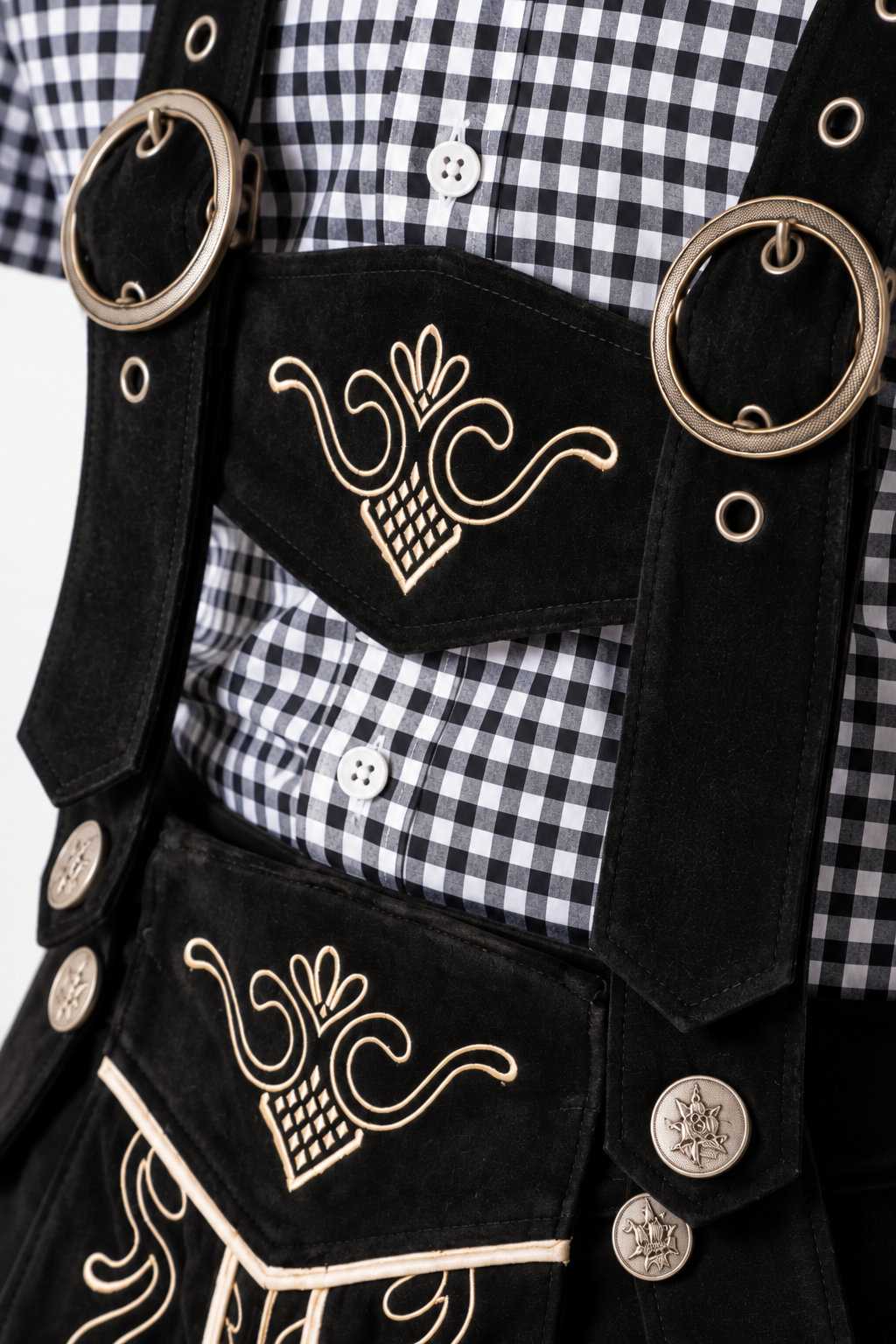 Men´s Oktoberfest Lederhosen Set - Shirt,Shorts & Hat