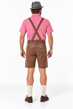 Men´s Oktoberfest Lederhosen Set - Shirt,Shorts & Hat
