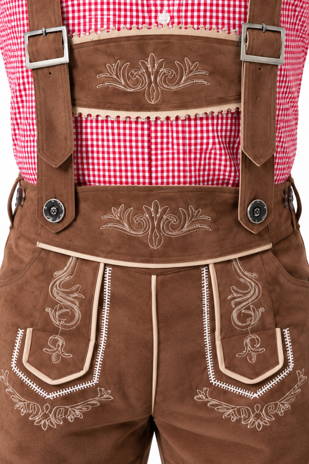 Men´s Oktoberfest Lederhosen Set - Shirt,Shorts & Hat
