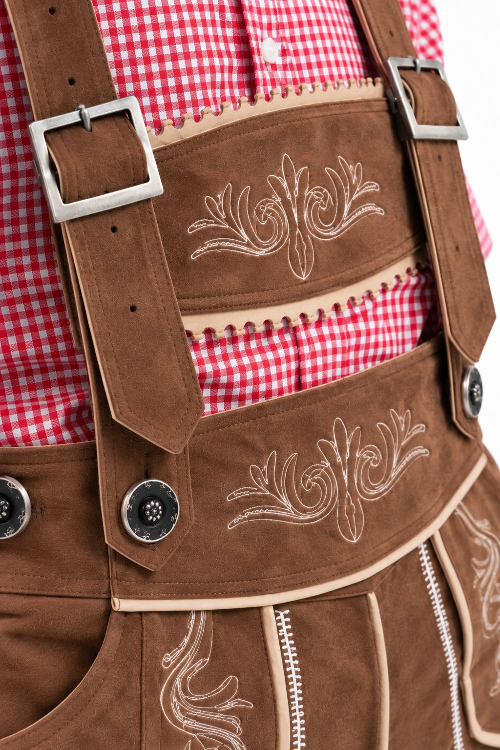 Men´s Oktoberfest Lederhosen Set - Shirt,Shorts & Hat