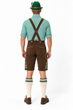 Men´s Oktoberfest Lederhosen Set - Shirt,Shorts & Hat