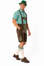 Men´s Oktoberfest Lederhosen Set - Shirt,Shorts & Hat