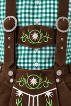 Men´s Oktoberfest Lederhosen Set - Shirt,Shorts & Hat