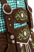 Men´s Oktoberfest Lederhosen Set - Shirt,Shorts & Hat