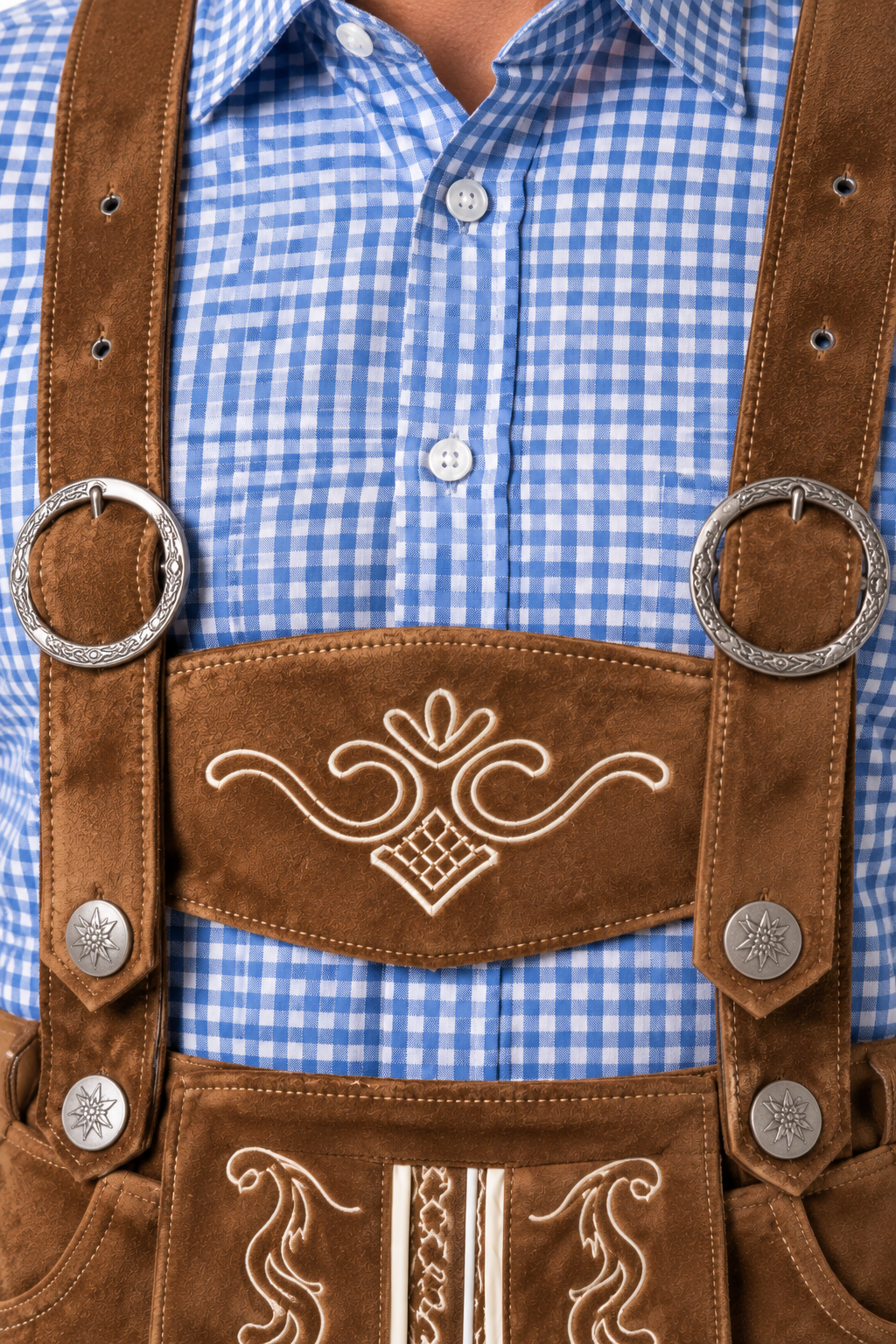 Men´s Oktoberfest Lederhosen Set - Shirt,Shorts & Hat